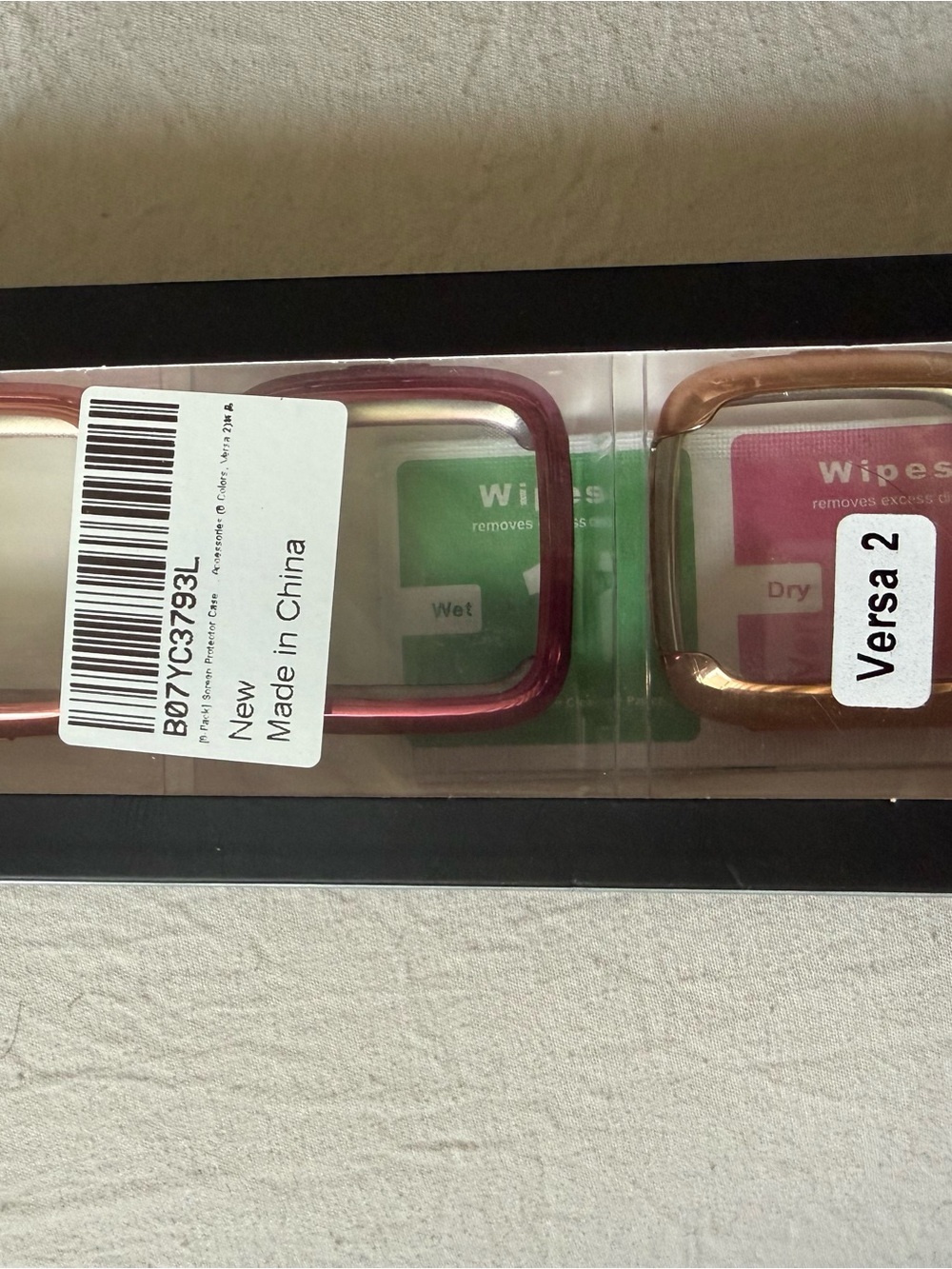 fitbit Versa 2 Metal Bezel Frames in Pink and Rose Gold